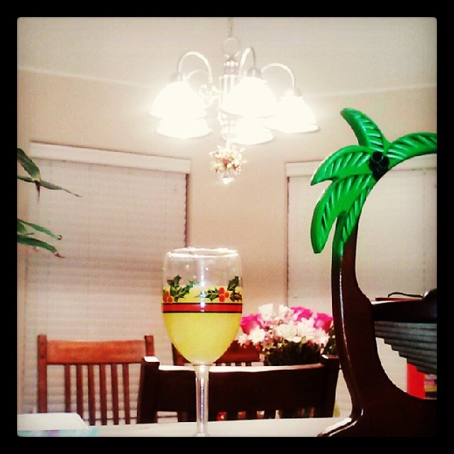 My Mimosa.  Cheers!  Happy Holidays!