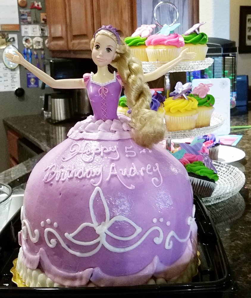 Disney Princess Rapunzel birthday cake.